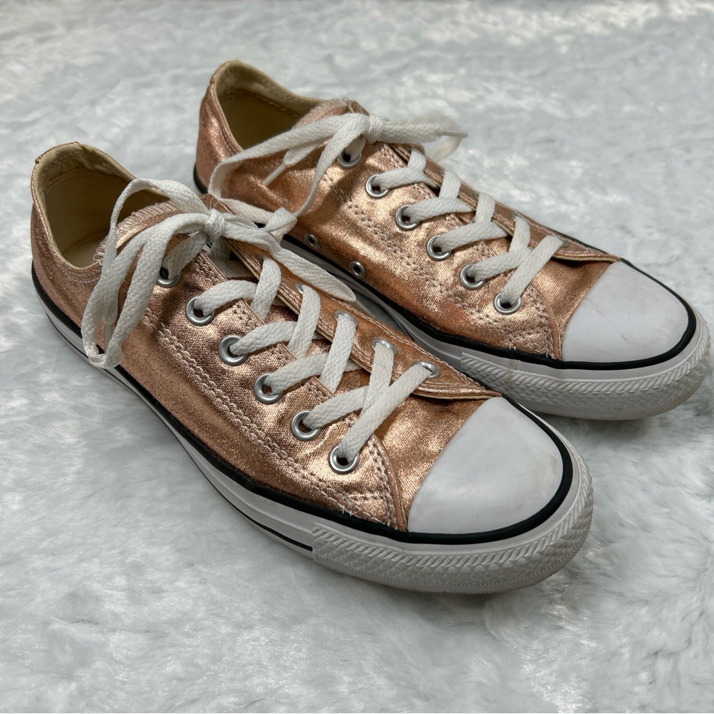 Converse Low Tops Metallic Sunset 154037f M6 W8 Eu39 Rose Gold Sneakers Lace Up